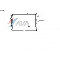 OLA2074 AVA Радиатор, охлаждение двигателя