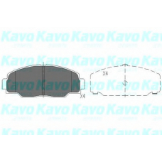 KBP-9037 KAVO PARTS Комплект тормозных колодок, дисковый тормоз