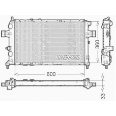 DRM20018 DENSO Радиатор, охлаждение двигателя