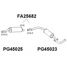 FA25682 VENEPORTE Глушитель выхлопных газов конечный