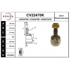 CV22470K EAI Шарнирный комплект, приводной вал