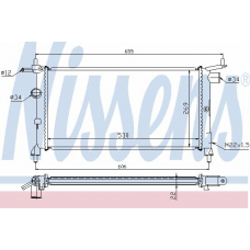 632851 NISSENS Радиатор, охлаждение двигателя