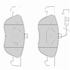 FD6655N NECTO Комплект тормозных колодок, дисковый тормоз