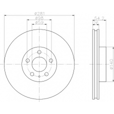 MDC1220 MINTEX Тормозной диск