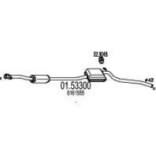 01.53300 MTS Средний глушитель выхлопных газов