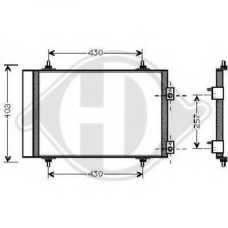 8407206 DIEDERICHS Конденсатор, кондиционер