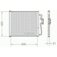 DCN05007 DENSO Конденсатор, кондиционер