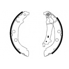 8DB 355 001-801 HELLA Комплект тормозных колодок