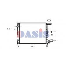 060400N AKS DASIS Радиатор, охлаждение двигателя