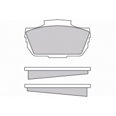 12-0030 E.T.F. Комплект тормозных колодок, дисковый тормоз