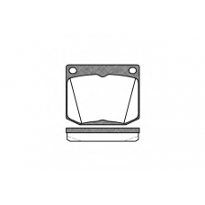 P1383.30 WOKING Комплект тормозных колодок, дисковый тормоз