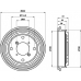 MBD134 MINTEX Тормозной барабан