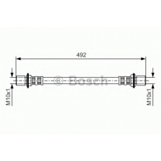 1 987 476 721 BOSCH Тормозной шланг
