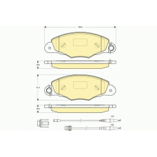 6114104 GIRLING Комплект тормозных колодок, дисковый тормоз