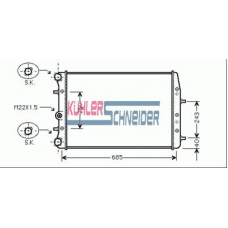 4800041 KUHLER SCHNEIDER Радиатор, охлаждение двигател