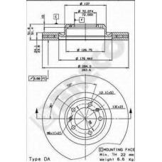 BS 8023 BRECO Тормозной диск