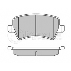 025 244 9617 MEYLE Комплект тормозных колодок, дисковый тормоз