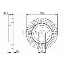 0 986 479 T99 BOSCH Тормозной диск