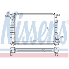 60799A NISSENS Радиатор, охлаждение двигателя