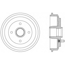 BAD9072.30 OPEN PARTS Тормозной барабан