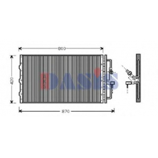 152720N AKS DASIS Конденсатор, кондиционер