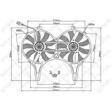29-99257-SX STELLOX Вентилятор, охлаждение двигателя
