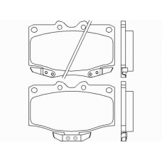 P 83 026 BREMBO Комплект тормозных колодок, дисковый тормоз