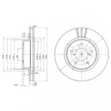 BG2767 DELPHI Тормозной диск