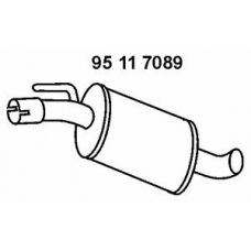 95 11 7089 EBERSPACHER Средний глушитель выхлопных газов