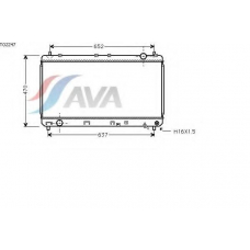 TO2247 AVA Радиатор, охлаждение двигателя