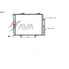 MS2283 GERI Радиатор, охлаждение двигател