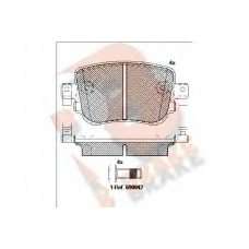 RB2152 R BRAKE Комплект тормозных колодок, дисковый тормоз