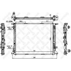 10-25451-SX STELLOX Радиатор, охлаждение двигателя