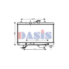 510049N AKS DASIS Радиатор, охлаждение двигателя
