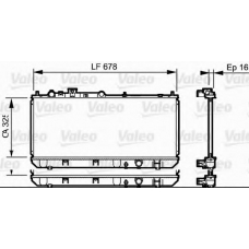 734123 VALEO Радиатор, охлаждение двигателя