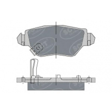 SP 242 SCT Комплект тормозных колодок, дисковый тормоз
