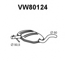 VW80124 VENEPORTE Средний глушитель выхлопных газов