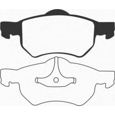 J PA-096AF JAPANPARTS Комплект тормозных колодок, дисковый тормоз