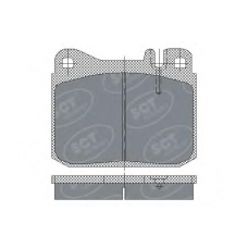 SP 130 SCT Комплект тормозных колодок, дисковый тормоз