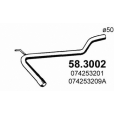 58.3002 ASSO Труба выхлопного газа