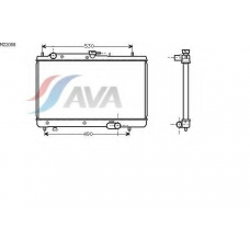 MZ2088 AVA Радиатор, охлаждение двигателя