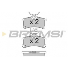 BP3107 BREMSI Комплект тормозных колодок, дисковый тормоз