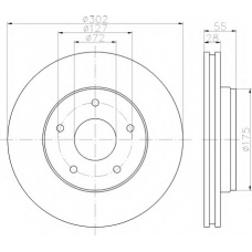 8DD 355 119-191 HELLA Тормозной диск