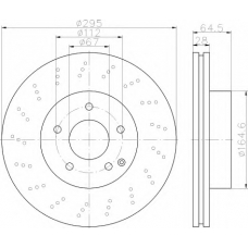 8DD 355 114-391 HELLA Тормозной диск