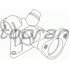 108 196 TOPRAN Фланец охлаждающей жидкости