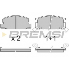 BP2308 BREMSI Комплект тормозных колодок, дисковый тормоз