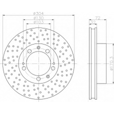 8DD 355 104-741 HELLA Тормозной диск