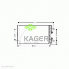 94-5942 KAGER Конденсатор, кондиционер