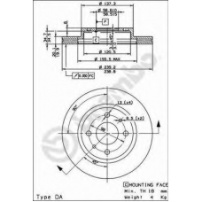 BS 8393 BRECO Тормозной диск