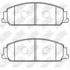 PN0831 NiBK Комплект тормозных колодок, дисковый тормоз